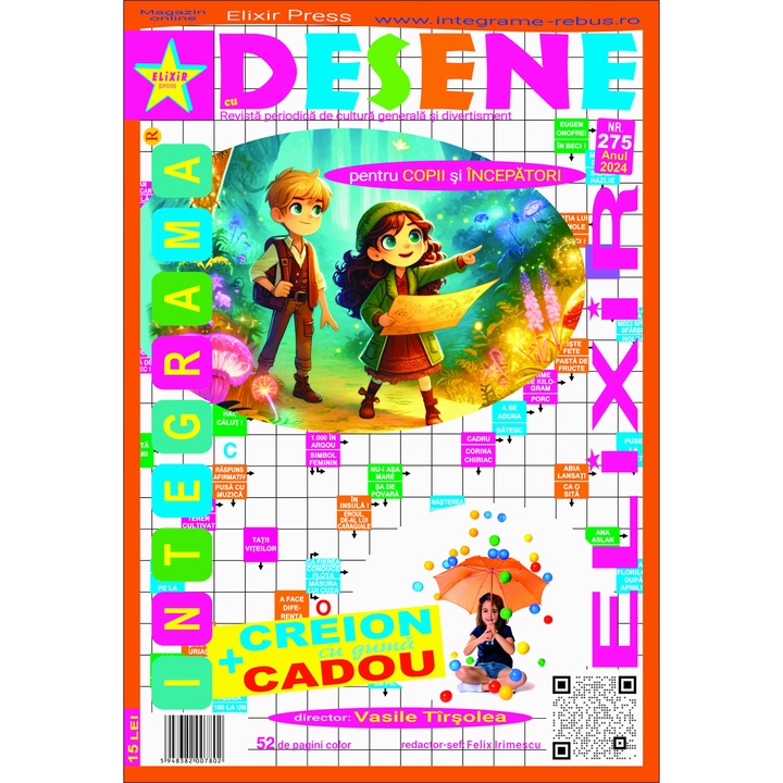 Integrame, Elixir Press, Integrama cu Desene nr 275, 52 pagini
