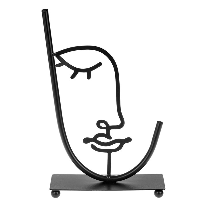 Fényképalbum, fém díszítéssel, féloldalas, fekete, 14x7x22,5cm