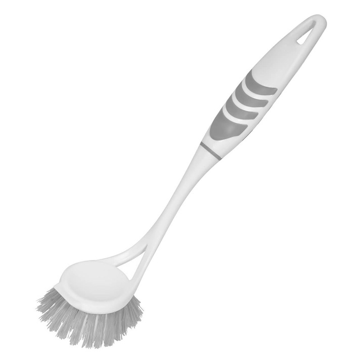 Mosogatókefe, Műanyag, fehér-szürke, 27cm