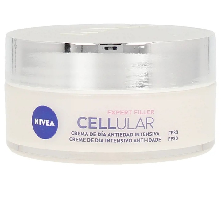 Ránctalanító és öregedésgátló nappali arckrém SPF30 faktorral, Nivea Cellular Filler Hialurónico & Folico, 50 ml