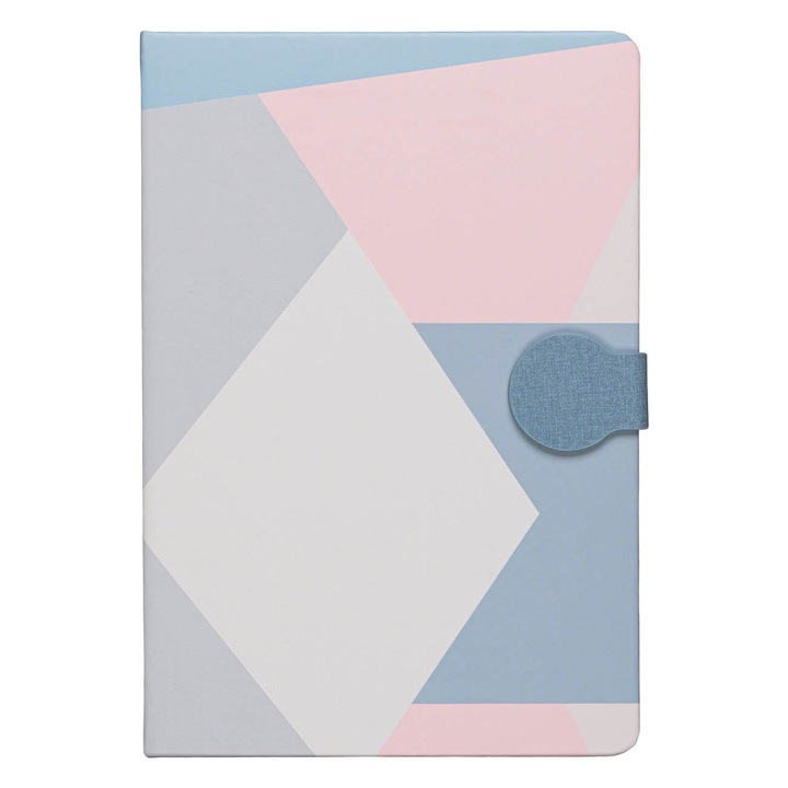 Тетрадка A5 с ромбове и магнитно закопчаване - 80 листа