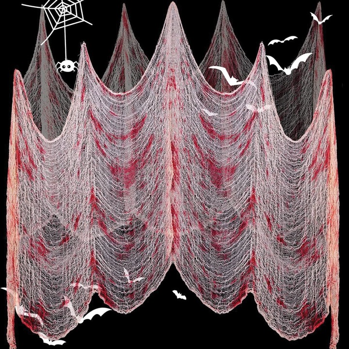 Decor Halloween, Tifon cu Sange Fals, Dimensiune 76x185 cm