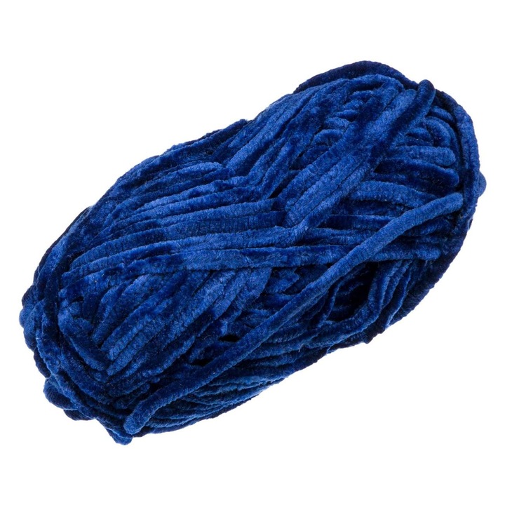 Kötött cérna, Varró, Bársony, Szín Kék, Súly 50g