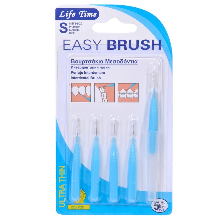 Fogközi kefék, Easy Brush, Ultra vékony, 5 darabos készlet