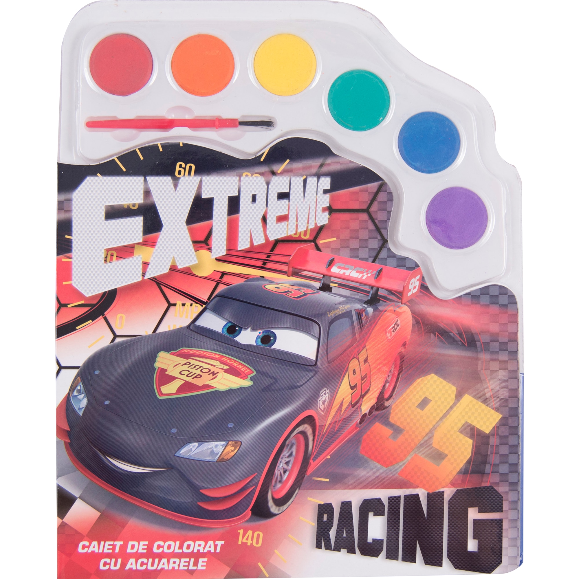 Caiet de colorat + acuarele Cars CS31001