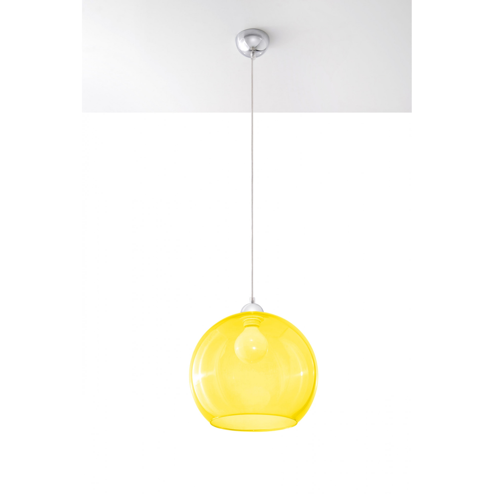 Pendul Sollux Lighting Ball E27, 60W, Modern Design, Galben