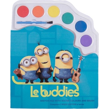 Caiet Minions de colorat + acuarele Caiet Minions de colorat + acuarele