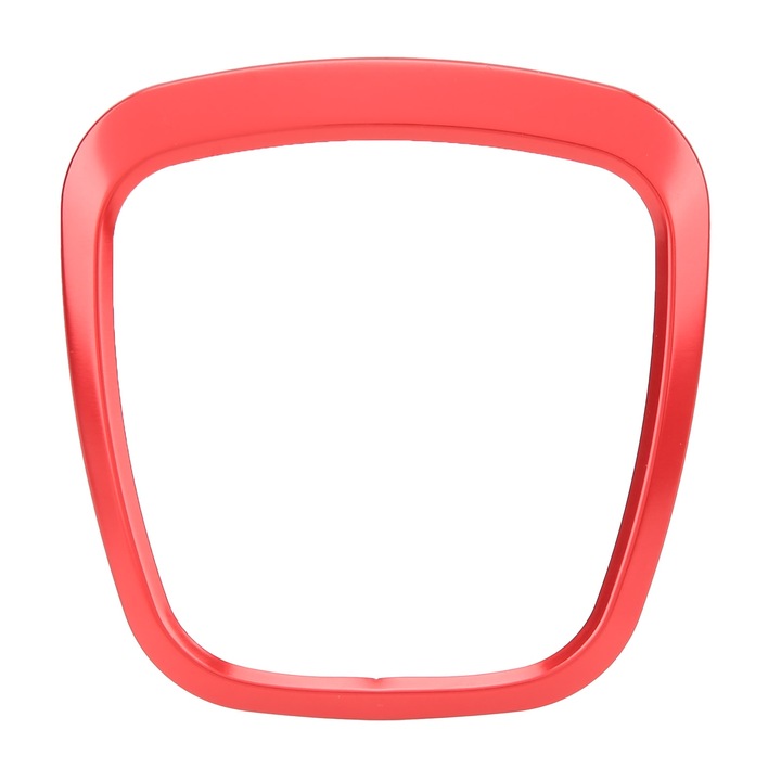 Inel decorativ volan Bizaical, aluminiu, rosu, pentru A3 2006-2014, A4 B7 B8 2006-2012, A5 2008-2012, A6 C6 2007-2011, A8 D3 2007-2010, Q5 2009-2012, Q7 2007-2015