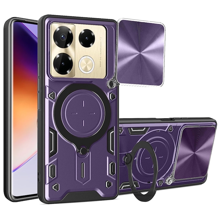 Кейс за Infinix Note 40 Pro+, B47, Поликарбонат, Лилав