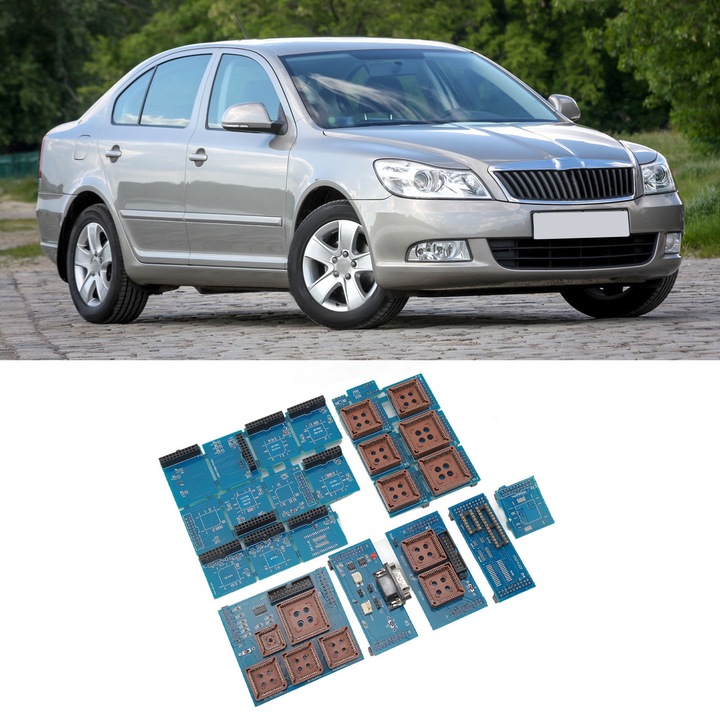 Комплект от 7 комплекта за програмиране на ECU Longziming, автомобилна диагностика, висока скорост, USB връзка