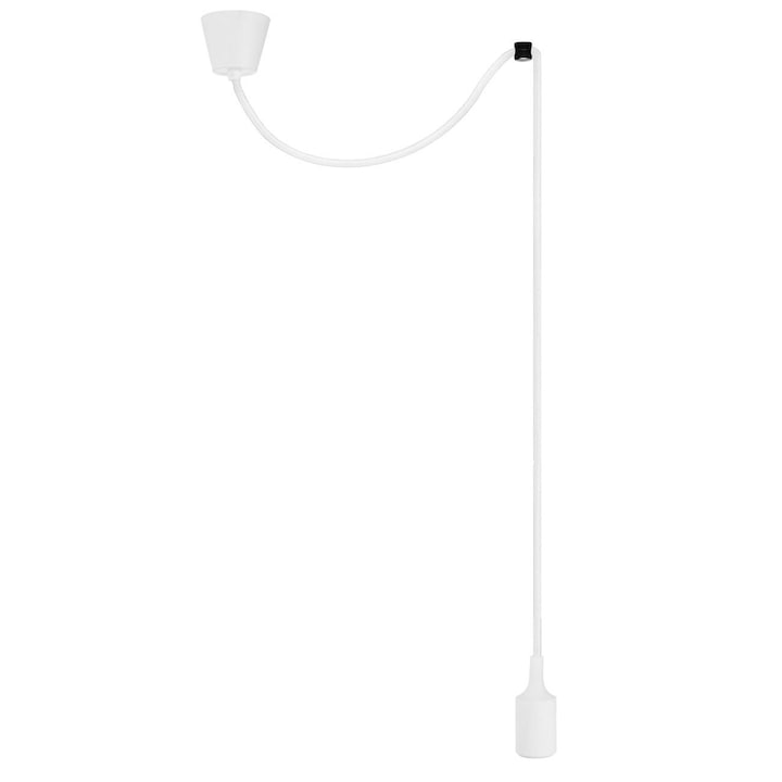 Кабелни висящи кабели за таван, 1,5 м, цвят бял, фасунга E27, без крушка