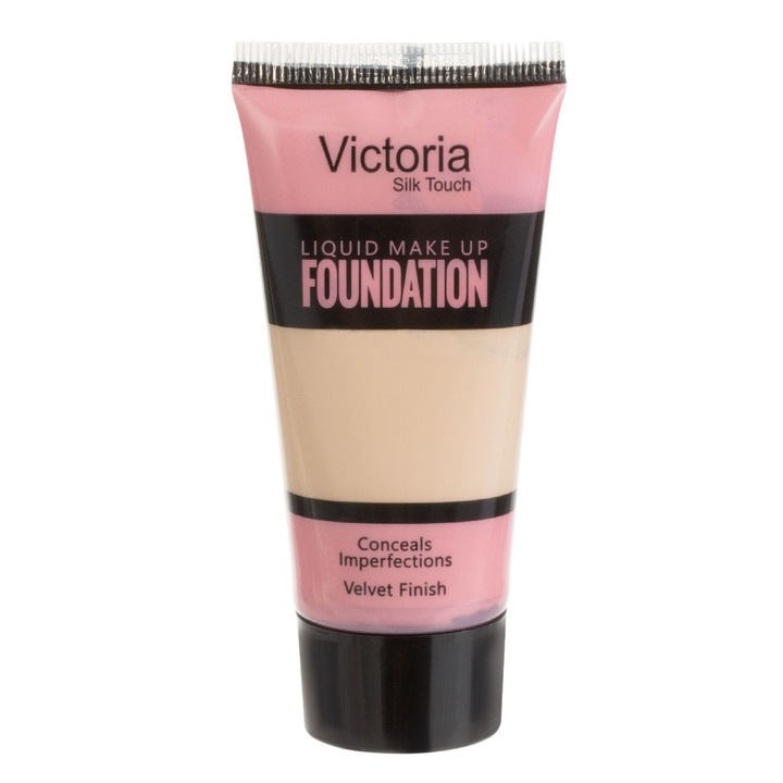 Fond de Ten Lichid, Victoria, Silk Touch, Aspect Catifelat, Fara Parabeni, Capacitate 30 ml