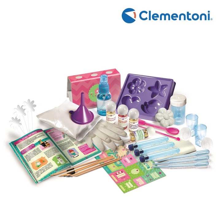Творчески комплект Clementoni Perfumes, деликатни парфюми и аромати, многоцветен, 8+ години