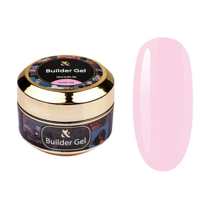 FOX UV konstruktor gél, 15ml, rózsaszín