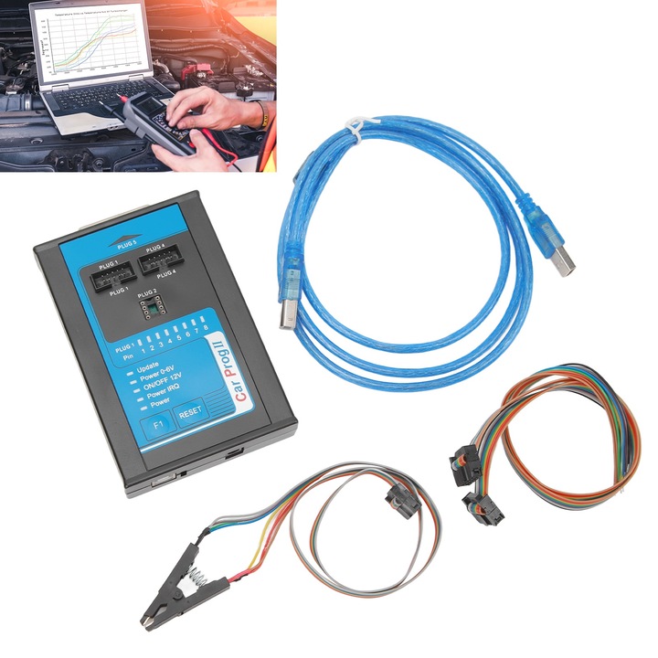 V8.21 ECU програматор, нулиране на данни за катастрофа, декодиране на IMO, радио, данни за флаш, универсален инструмент за ремонт на автомобили, щепсел от 100 до 240V