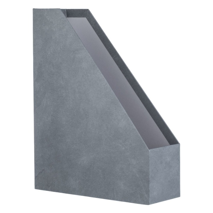 Suport dosare din carton gri mat 25x9x32cm