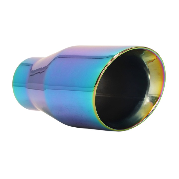 Jormftte autó kipufogó, 60mm bemenet, 89mm kimenet, rozsdamentes acél, 180mm hossz