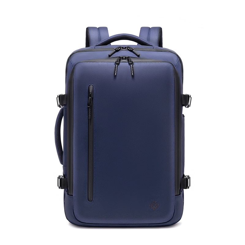 Rucsac cu Vacuum, 22-45 L, Multifunctional, Rezistent la apa, Pompa de aer inclusa, Laptop 15.6 inchi, 46x15x32 cm, Albastru
