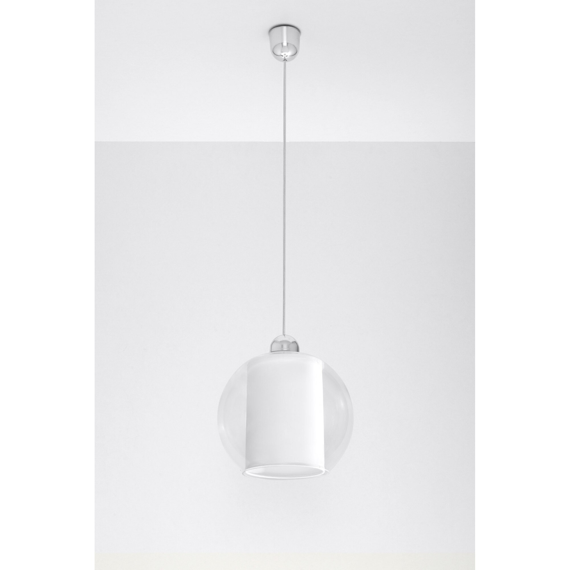 Pendul Sollux Lighting Zeus, E27, 60W, Boho Design, Alb