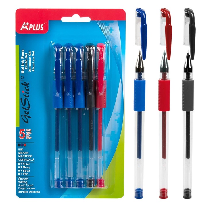 Set Pixuri Gel, APLUS, GelStick, Multicolor, 5 Bucati