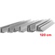 Cornier aluminiu 50x50x3mm, Gal Industrial, lungime 120cm, rezistent la coroziune, usor de prelucrat
