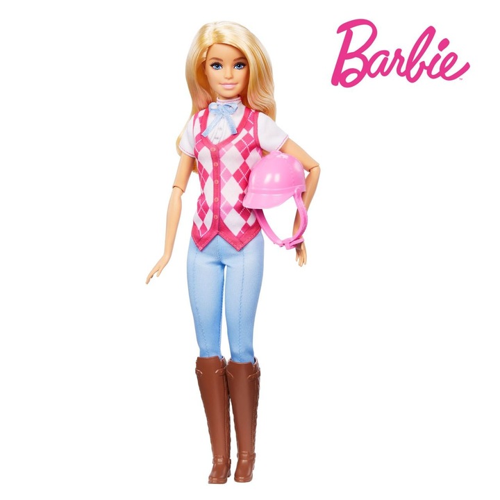Кукла Barbie Malibu, Яздене, Mattel, Подвижна жилетка, Руса коса