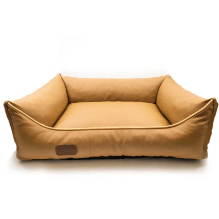 Culcus pentru caini Meduza Soft Cappuccino 80x65cm
