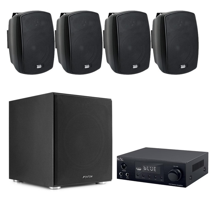 Амбиентна аудио система със субуфер Atmos 4.1, bluetooth, USB, FM