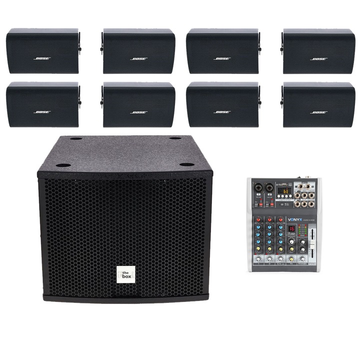 Аудио система с активен субуфер + 8 колони Bose FS2SE, Bluetooth, USB