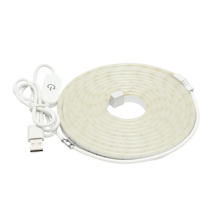 Banda LED 6500K, 5V, USB, 3m IP65 Breckner Germany