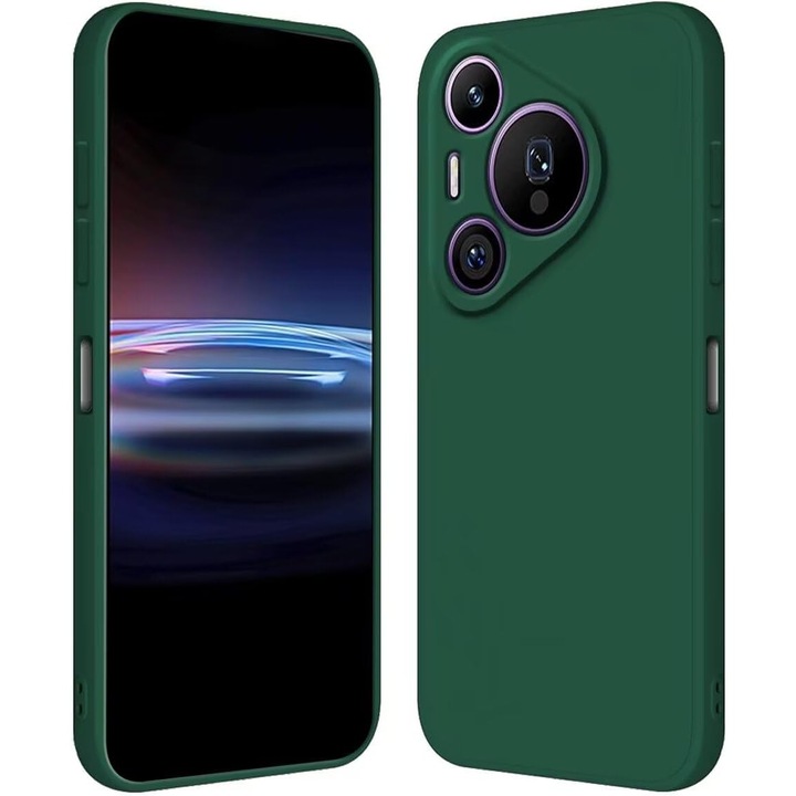 Husa de Protectie, pentru Huawei Pura 70 Pro, Liquid Silicone, cu Microfibra pe Interior, Protectie