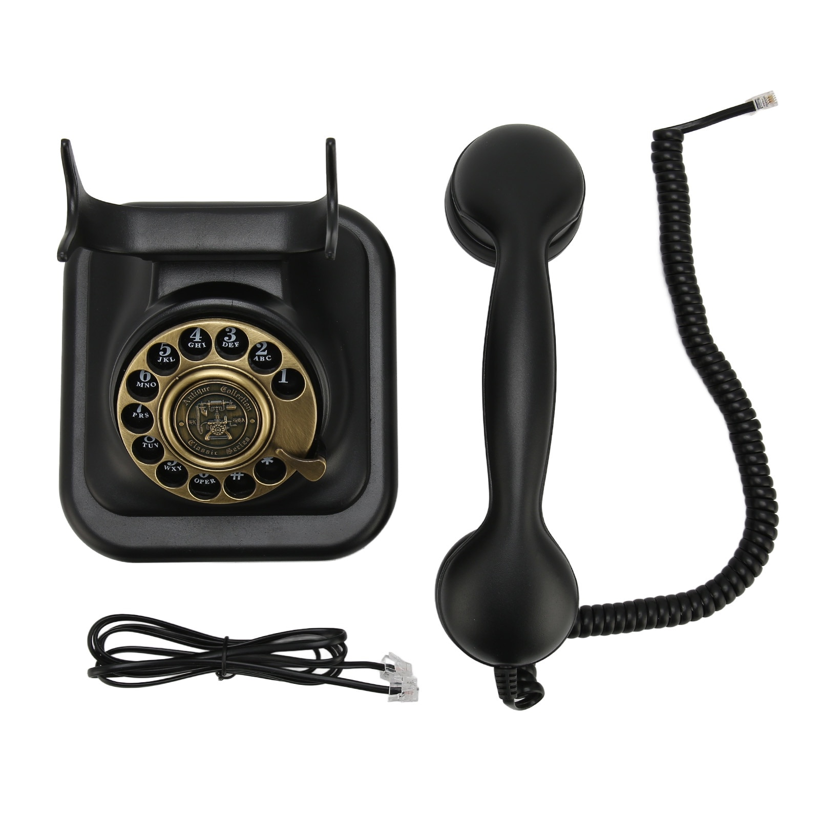 Telefon vintage, Mmgoqqt, Aliaj, Negru - eMAG.ro