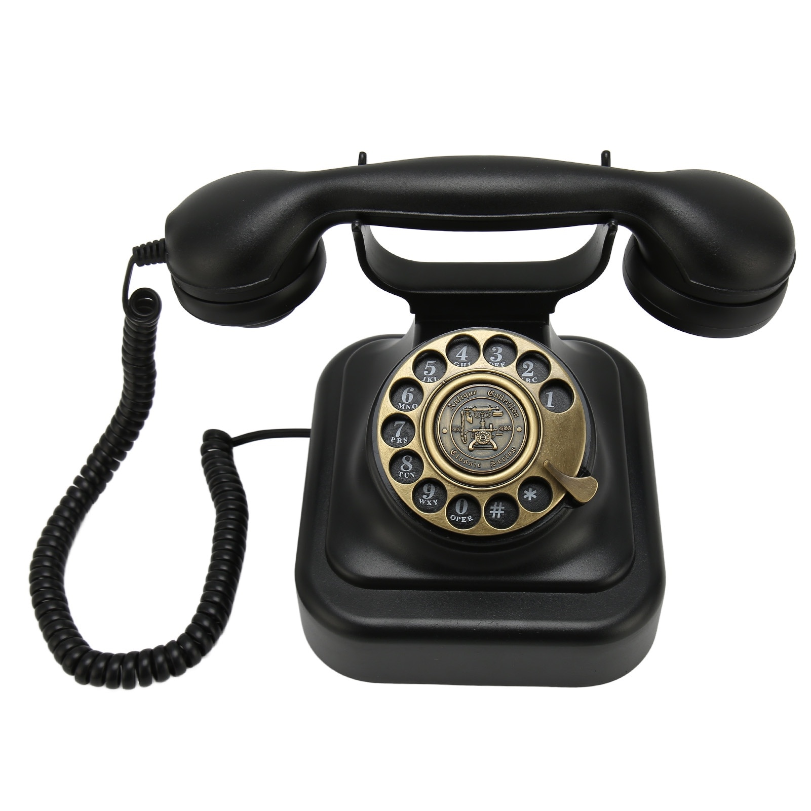 Telefon vintage, Mmgoqqt, Aliaj, Negru - eMAG.ro