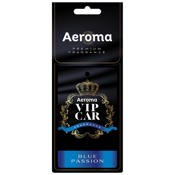 Odorizant auto carton, Aeroma Vip Car, Blue Passion