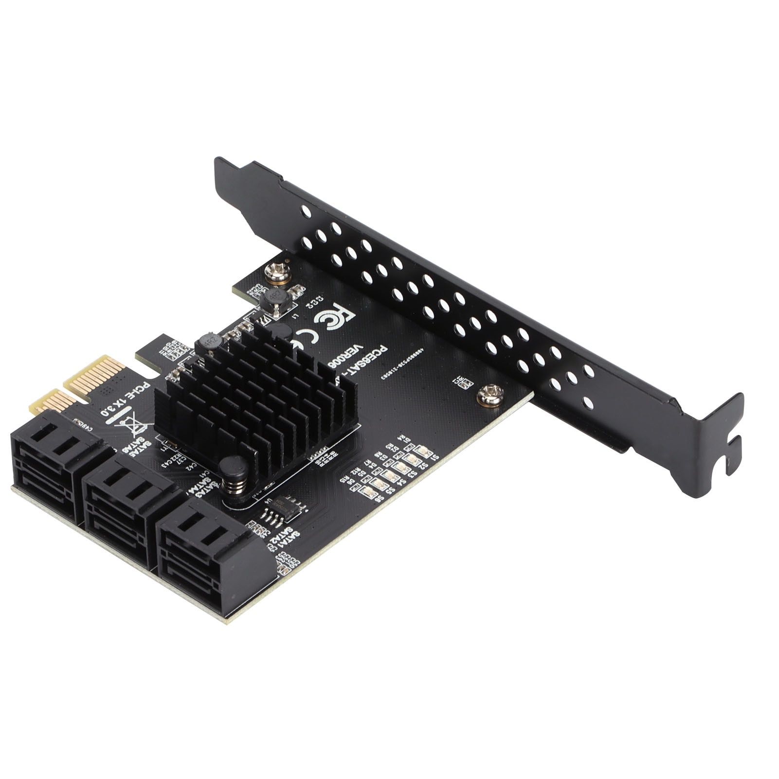Hardcard Card de expansiune hard disk, 6 porturi SATA 3.0, PCI-E 1X, 6.0 Gbps ...