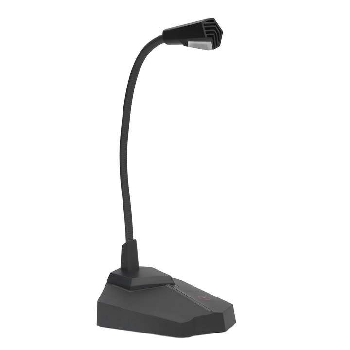 Microfon USB pentru computer, Enforose reglabil G25, buton tactil cu fir, microfon cu gat de gasca de birou pentru intalniri, jocuri, streaming
