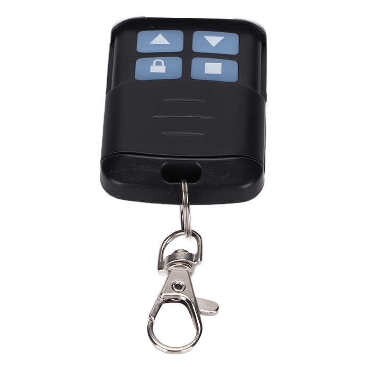 Telecomanda invatare 4 canale, longziming, frecventa 433MHz, utilizare pentru usi de garaj, motociclete, produse de securitate, dimensiuni mici.
