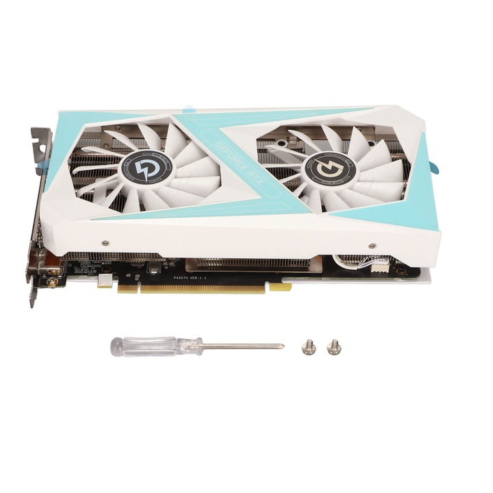 Placa grafica GDDR5, Jormftte, 6GB, 192bit, frecventa memorie 8008MHz, dual fan, suport 4K HDR