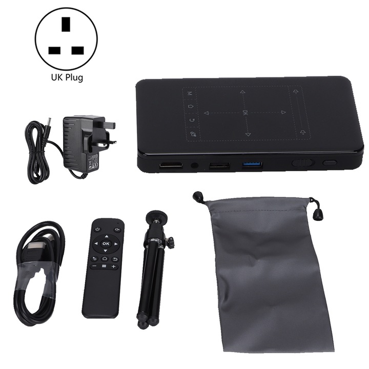 Jormftte P09-II okosprojektor, 4K, fekete, 60-120 hüvelyk