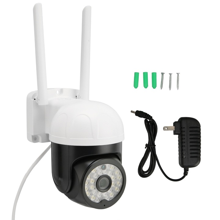 Camera video portabila Jormftte, 1080P, viziune nocturna, conectivitate WiFi, incarcare Type C