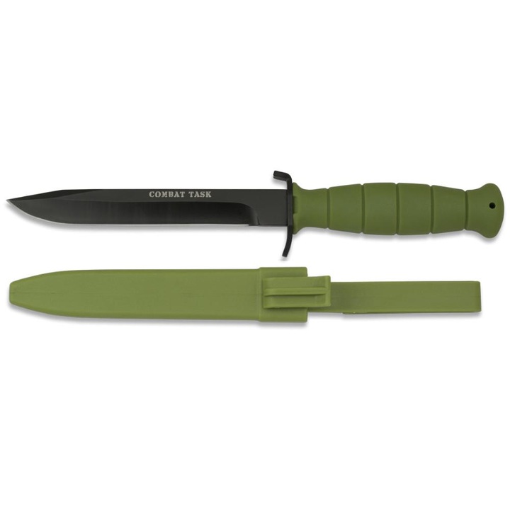 Cutit Albainox, 16.5cm, verde, cu teaca din ABS