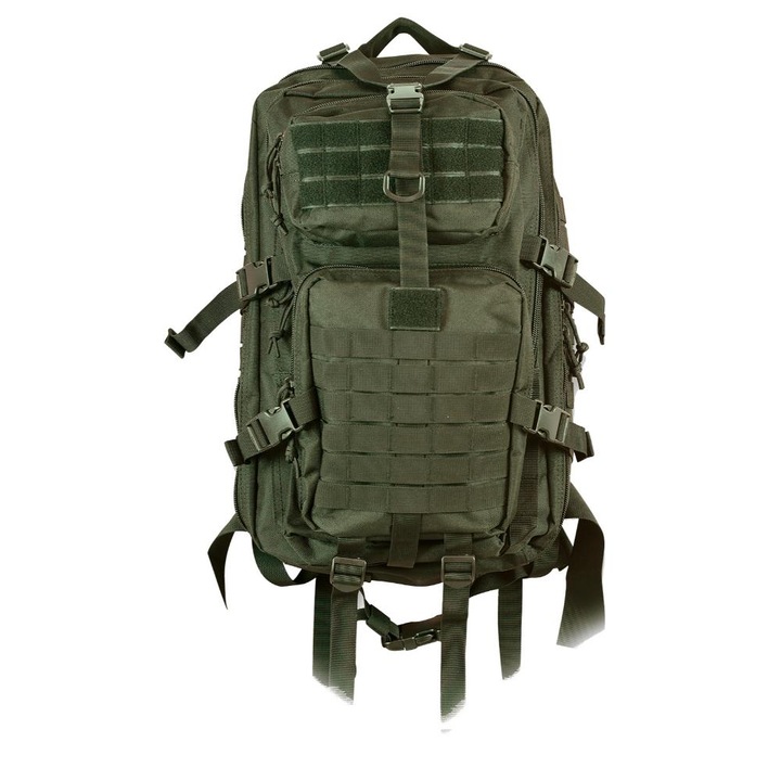 Rucsac Barbaric 38L, verde, sintetic 600D, sistem Molle