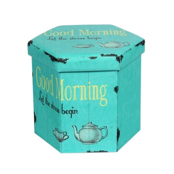 Taburet pliabil cu spatiu de depozitare Heinner Home, 38x38x43 cm, model Tea Taburet pliabil cu spatiu de depozitare Heinner Home, 38x38x43 cm, model Tea