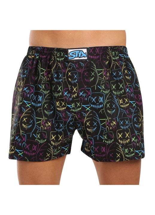 Pantaloni scurti barbati Styx, bumbac 100%, Negru, XL