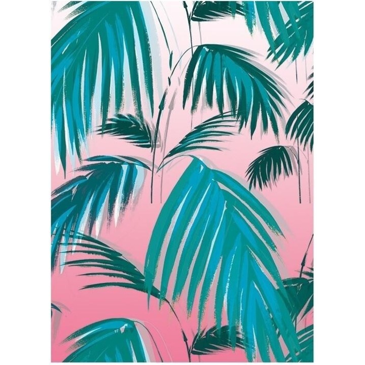 Karnet B6 cu coperta Sunset Palms, Museums & Galleries, 180x130mm, fara text
