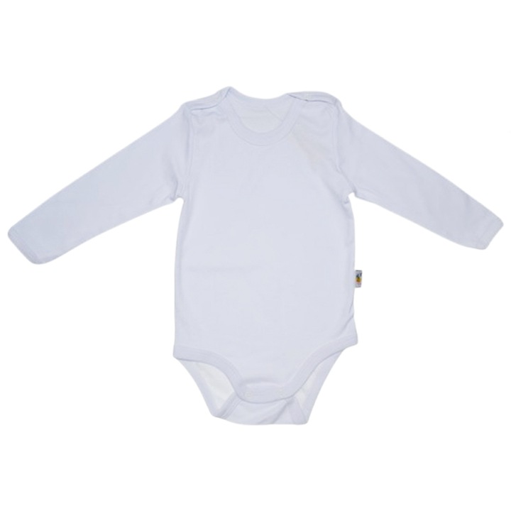 Body cu maneca lunga pentru copii Mini Junior BDY-MJ22, Alb 113955