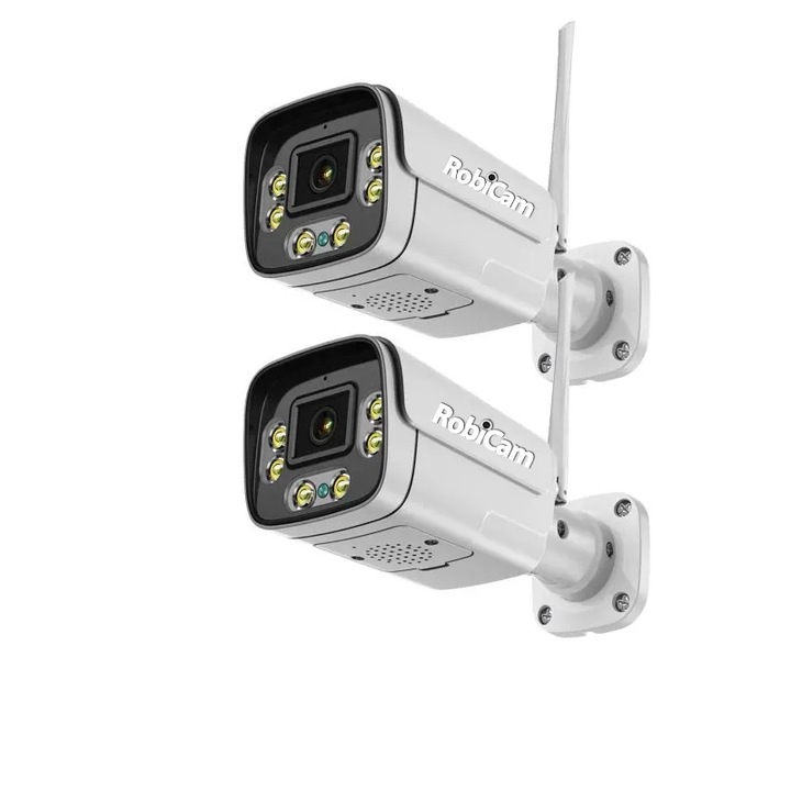 Комплект от 2 броя, RobiCam, Булет, Icsee, WiFi, 5MP