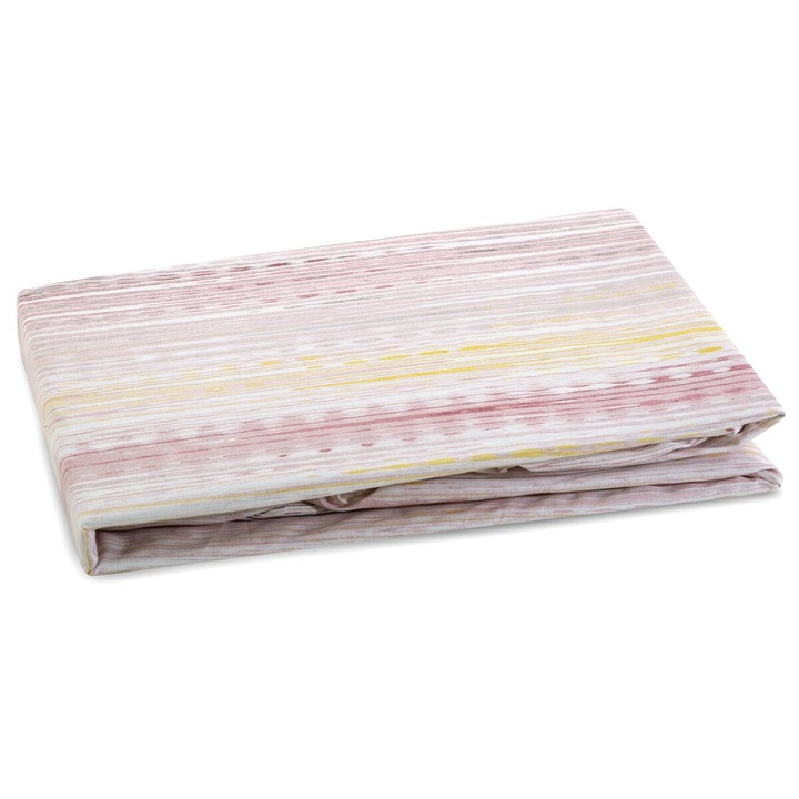 Cearsaf the pat PRINT1 cu elastic 140 x 200 x 30 cm Eurofirany violet