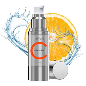 SELIRXY Vitamin C Anti-Wrinkle Serum with Hyaluronic Acid & Niacinamide - Moisturizing, Brightening, and Skin-Firming Formula for Dark Spots, Wrinkles & Fine Lines - Anti-Aging, with Vitamin E, Caffeine & Peptides, 30ml
