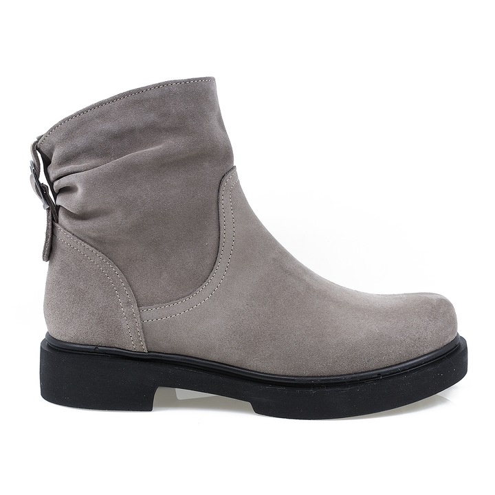 Дамски боти, NewM, NOU-464/8, ежедневни, Сив